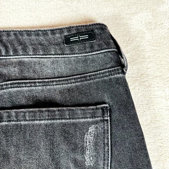 Liverpool Los Angeles Jeans Womens 8/29 Faded Black Denim The Straight Raw Hem‎ - Picture 9 of 12